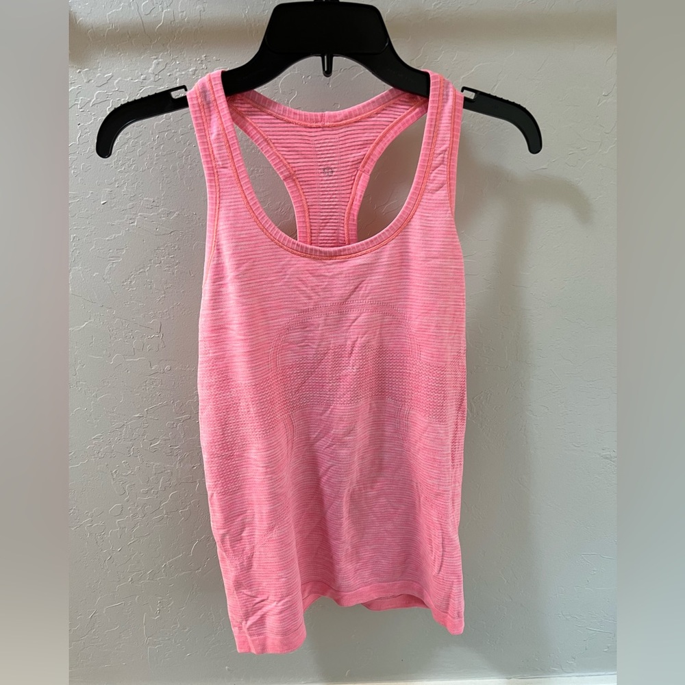 lululemon athletica Women's Pink Racerback Tank Top